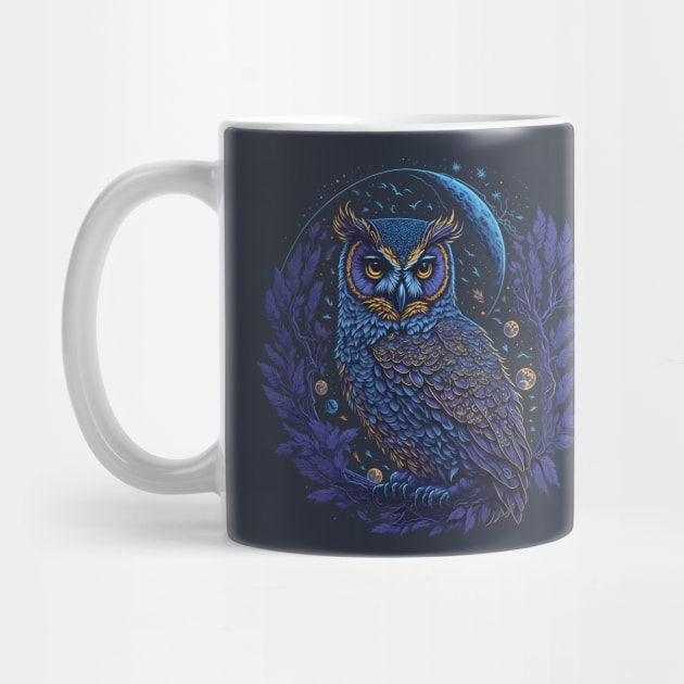 Night Owl With The Moon by ElMass